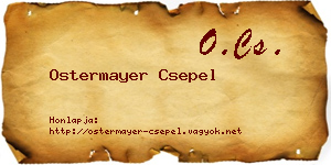 Ostermayer Csepel névjegykártya
